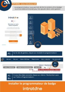 Installer le programmateur de badge