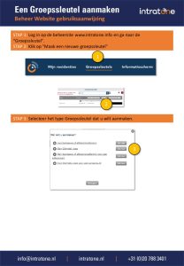 Een Groepssleutel aanmaken