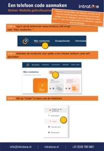 Een Telefoon code aanmaken