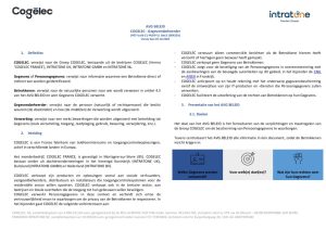 AVG BELEID - Gegevensbeheer