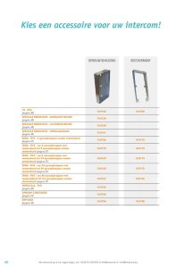 Accessoires voor videofoons