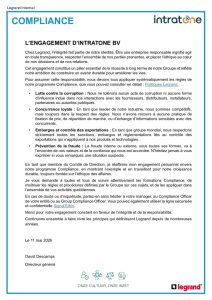 Lettre engagement Legrand