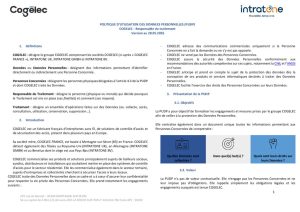PUDP Responsable du traitement Groupe