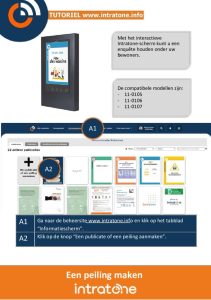 Een survey maken op Info-displays