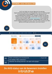 De AVG status van de bewoners instellen