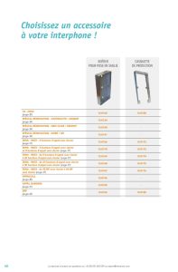 Accessoires pour interphones